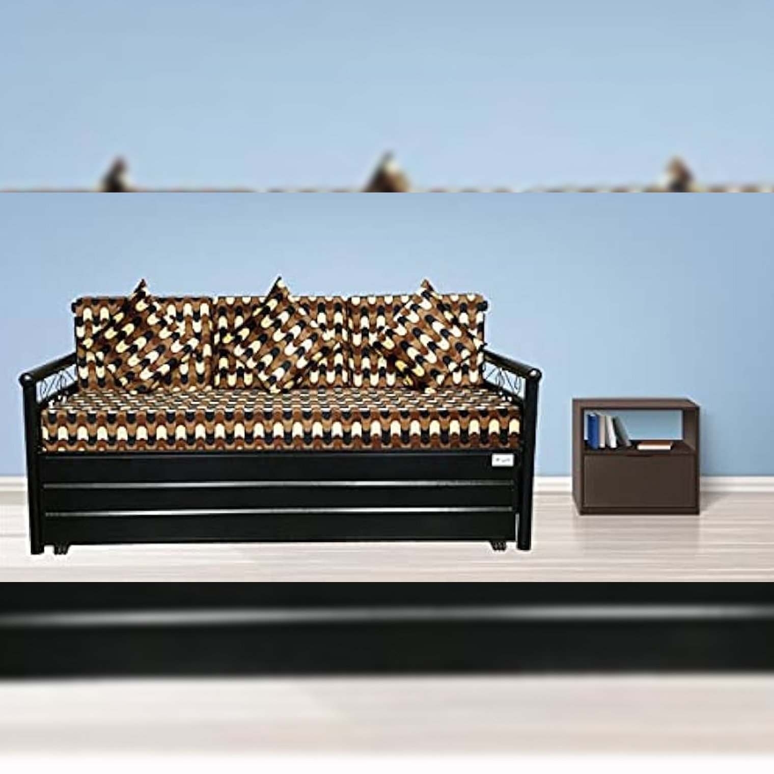 Metal Sofa Cum Bed Wooden Texture Manufacturer, Supplier & Dealer in Mumbai, Maharashtra & India
