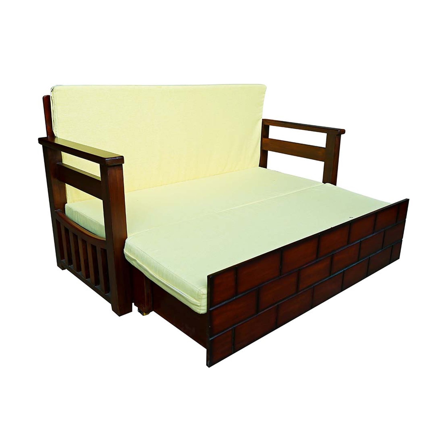 Stylish Wooden Finish Sofa Cum Bed Manufacturer, Supplier & Dealer in Mumbai, Maharashtra & India
